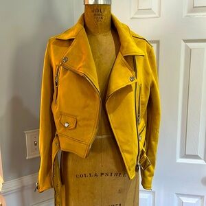 Zara Mustard Suede Jacket